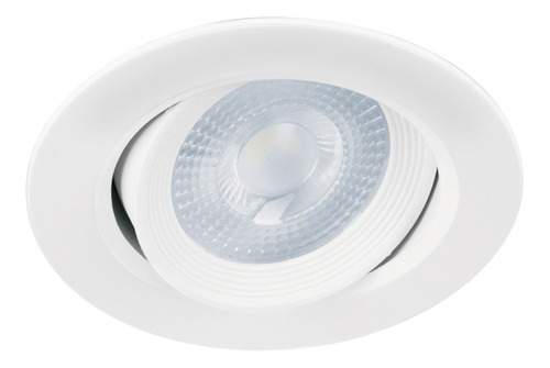 Luminario Empotrable Led Redondo 5w 400lm Volteck 46944 Color Blanco