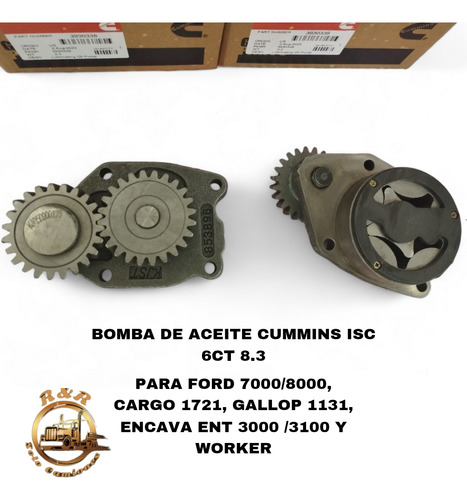 Bomba De Aceite Cummins Isc 6ct 8.3 Para Gallop 1131