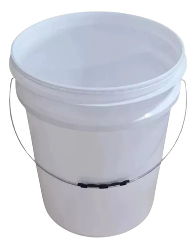 Kit 2 Baldes 20 Litros Com Tampa E Lacre - Branco