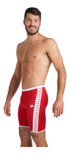 Traje Baño Jammer Icons Solid Rojo Arena