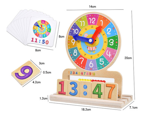 Reloj De Aprendizaje, Reloj Educativo Para Niños, Material