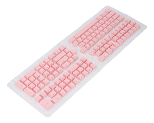 Teclado Rosa Abs Keycap 132 Teclas, Acabado Mate, Oem, Ruso