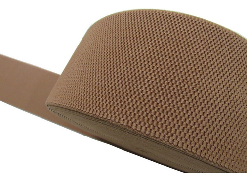 Elástico Almofadado Bege Estampa Colmeia 12cm X 20 Metros