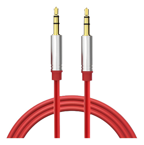 Rojo 3,5 Mm 1/8  Cable De Audio Aux-in Cable De Altavoz De B