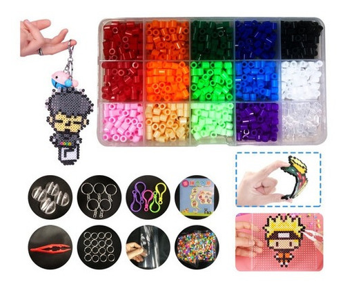 15 Cuentas De Color Perler 5000pcs Caja De 5 Mm Hama Beads