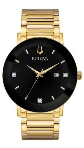 Bulova Futuro Diamonds 97d116 Calendar Reloj Hombre 42mm