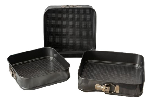 Set X 3 Moldes P/torta Desmontables Antiadher. 24/26 Y 28 Cm