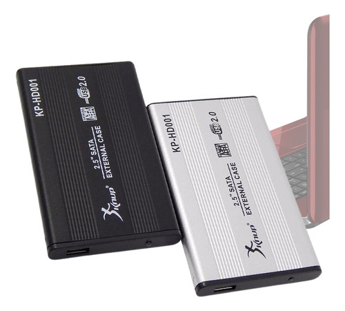 Carcasa Externa Para Portátil Sata 2.5 Usb Cajón De Aluminio