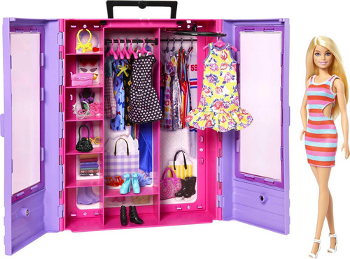 Barbie Fashionistas Doll & Playset, Ultimate Closet Con Ropa