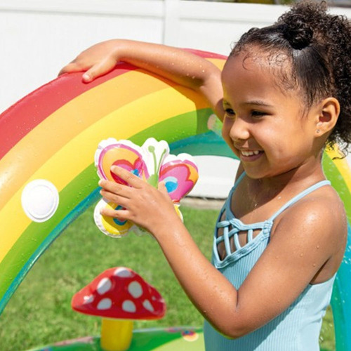 Piscina Inflável Infantil Playground Meu Jardim 450l Intex