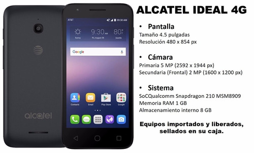 Telefono Alcatel Ideal 4g Lte Liberado Envio Gratis Asegurad