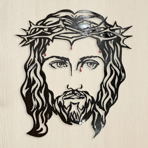 Jesus Com Espinhos Headpiece Metal Artesanato Sinal Presente