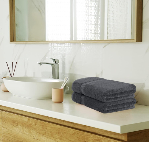 Utopia Towels - Juego De Toallas De 8 Piezas Color Gris Oscuro