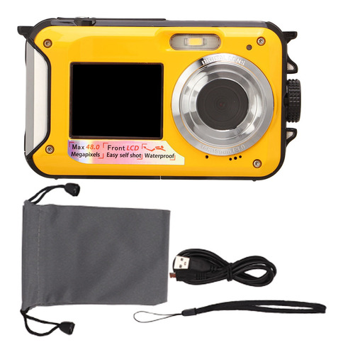 Cámara Digital Full Hd 2.7k 48mp 10 Pies Impermeable Bajo El