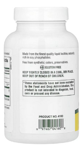 Naturesplus Lecitina 1200 Mg 90 Cápsulas Blandas Sabor Sin Sabor