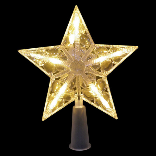 Estrela Pisca Pisca Ponteira Arvore De Natal Enfeite Led | Parcelamento sem  juros