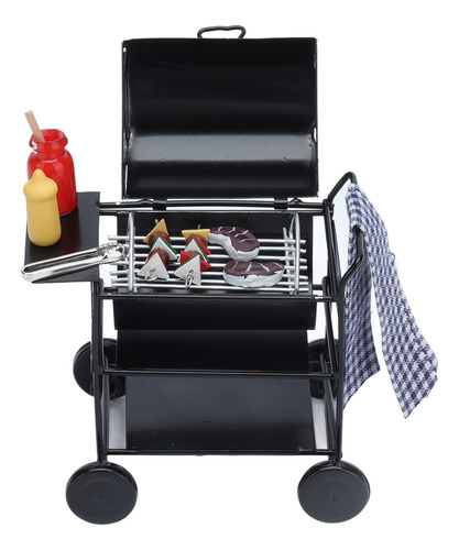 Mini Bbq Grill 1:12 Escena En Miniatura Exquisita Y Hermosa