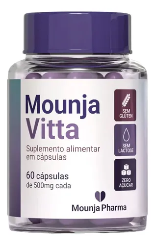 Inibidor De Apetite MounjaVitta Suplemento Natural - 60 Cápsulas