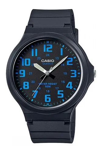 Reloj pulsera Casio Youth MW 240 de cuerpo color negro anal gico