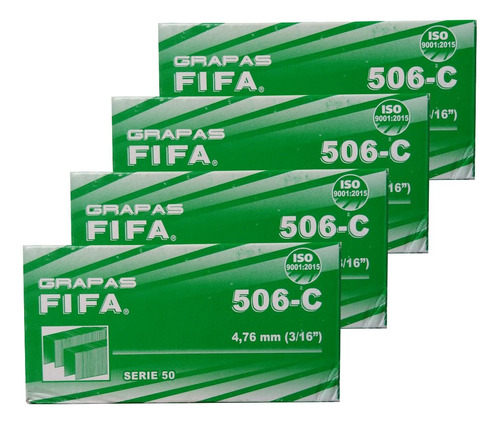 Grapas Fifa 506-c De 4.76 Mm Serie 50 - 4 Caja Con 5,040 C/u