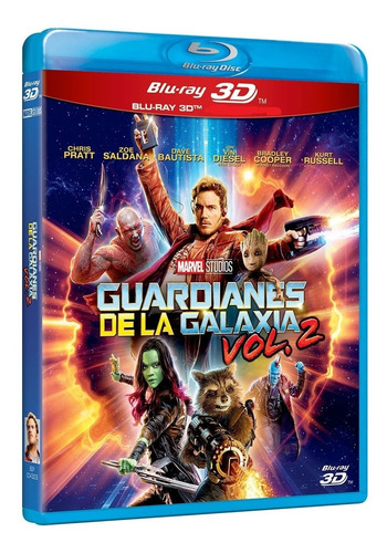 Guardianes De La Galaxia Volumen 2 Pelicula Blu Ray 3d Origi