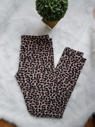 Calza Calzas Leggins Mujer Animal Print Leopardo De Lana !