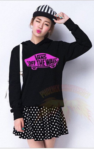 Blusa Vans Of The Wall Pink Moletom Canguru - Promoção !