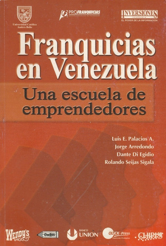 Libro Franquicias En Venezuela Una Escuela De Emprendedores