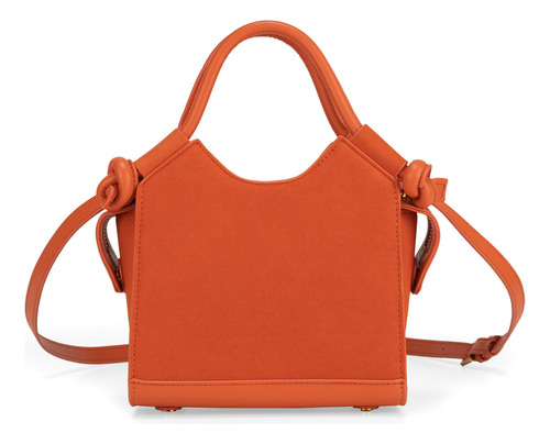 Bolsa Satchel Cloe Ecerali Miniatura Color Naranja