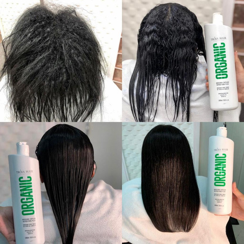 Imagem 8 de 9 de Progressiva Alisamento Americano Kit Semi Definitiva Organic