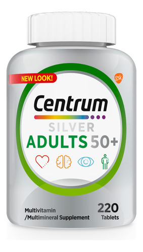 Centrum Silver Multivitaminico Adulto 50+ 220 Tabletas