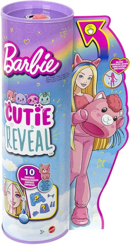 Barbie® Cutie Reveal Muñeca Con Disfraz De Llama Y Sorpresas