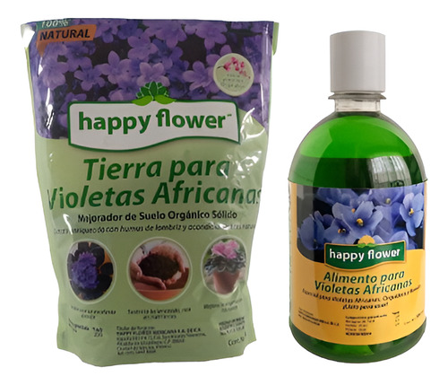 Tierra Para Violetas Africanas + Alimento Violeta Africana