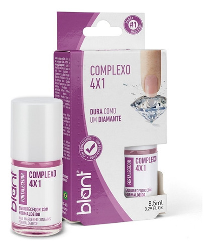 Kit Base P/ Unhas Blindagem+ Complexo 4x1+ Maximus Nail Blan
