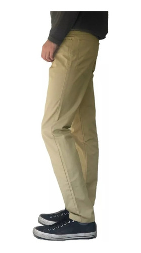 Imagen 3 de 4 de Pantalon Slim De Gabardina- Corte Jean - Colores - B A Jeans