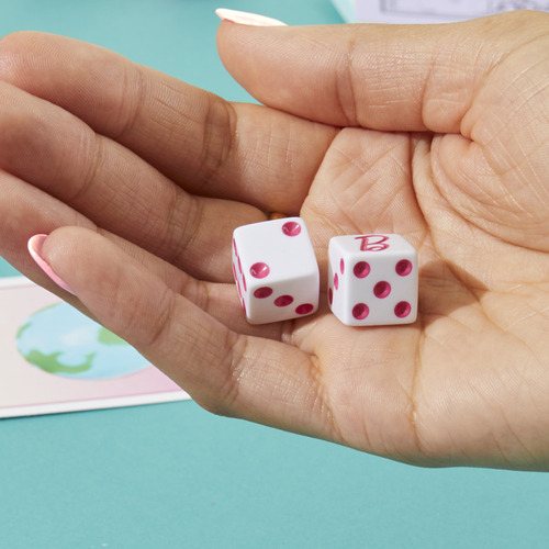 Juego De Mesa Monopoly Barbie Hasbro 6 Tokens De Color Rosa