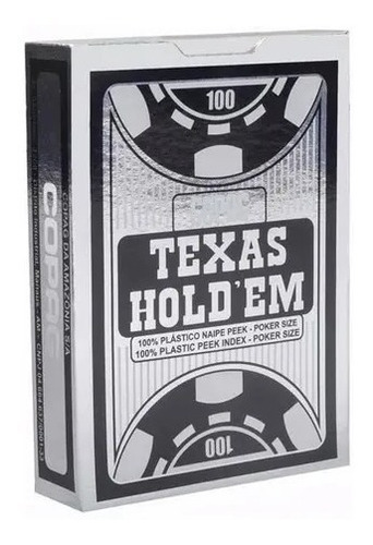 Baralho Plastico Copag Texas Holdem Poker Naipe Pequeno