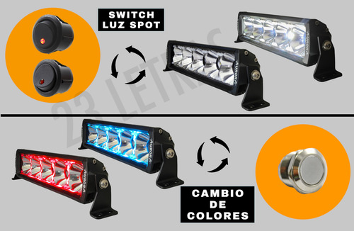 Barra Led Aurora Drl Rgb 42 Pulgadas Alta Penetración 300 W