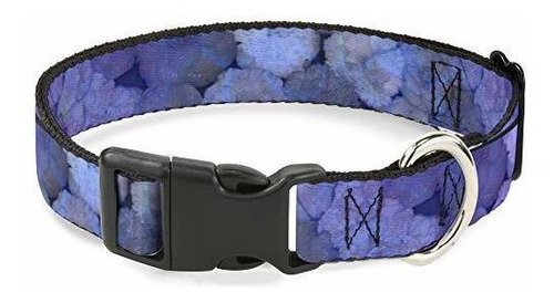 Cat Collar Breakaway Vivid Floral Collage3 Blues Purples 8 T