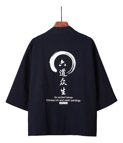 Cárdigan Para Hombre Haori Yukata, Kimono Samurái, Ropa De S