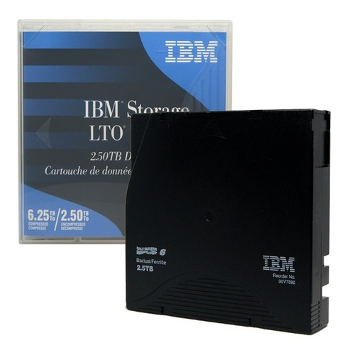 Ibm Cartucho De Datos Ultrium 6 Lto Etiquetado Sin Costo 