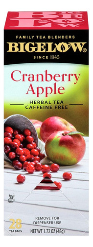 Té Bigelow Cranberry Apple Arándano Manzana 28 Saquitos Imp