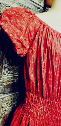 Vestido Cigano Medieval Artesanal Em Patchwork Viscose