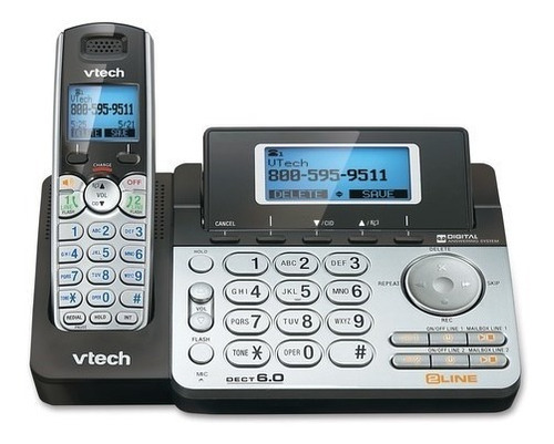 Vtech Teléfono Inalámbrico Ds6151 2 Dos Líneas Dect 6.0 1ter