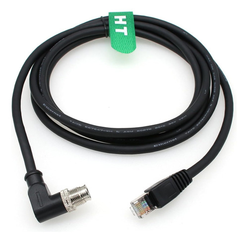 Cable Gigabit Ethernet M12 De 8 Pines X-code Rj45 Cat 6a Par