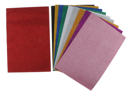 10pcs Glitter Eva Foam Sheets Folhas De Espuma Adesiva De