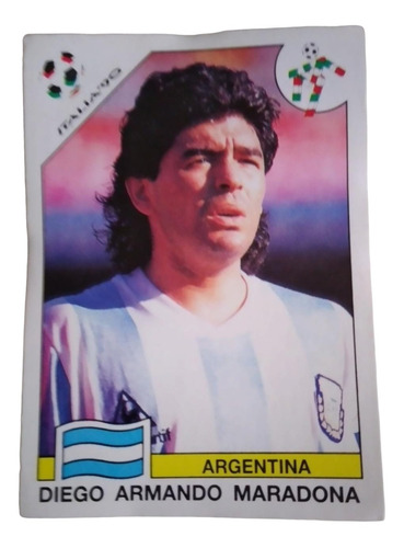 Figurita De Maradona Del Album World Cup Story