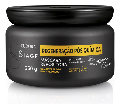 Máscara Repositora Siàge Expert Regeneração Pós Química 250g