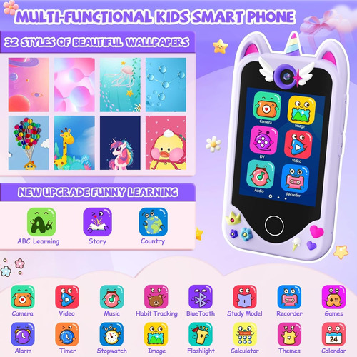 Teléfono Inteligente Niños Con Juegos Aprendizajes