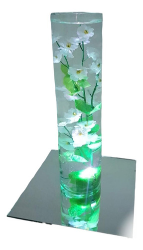 8 Centro De Mesa Led Luminoso Souvenir Cotillon + Espejos